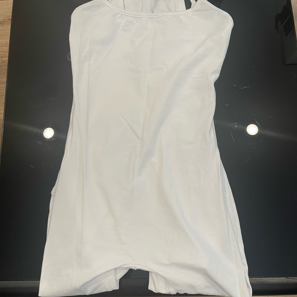 White one piece jumpsuit